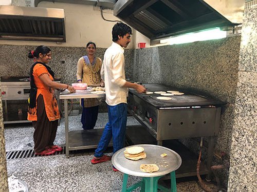 Kitchen where nutritious meals are prepared for patients & families
